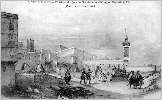 El Sebbarhim (rue des Teinturiers) et mosque el Sada (Place du Gouvernement) en 1830